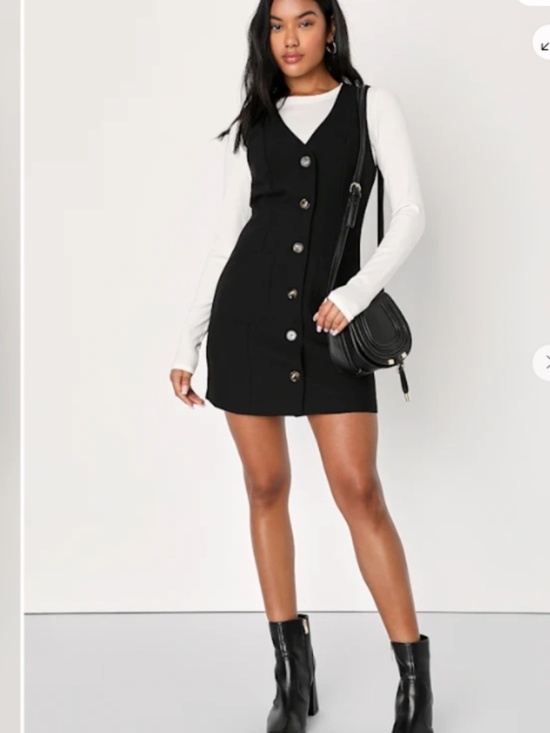 Lulus Dresses & Skirts - LULU's Chic Sexy Casual Woven Twill Button Up Mini Dress
